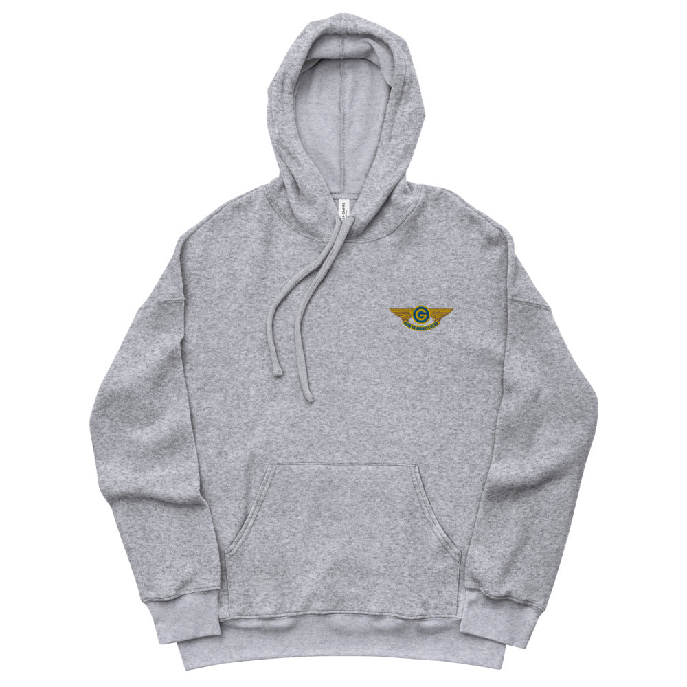 Unisex sueded fleece hoodie