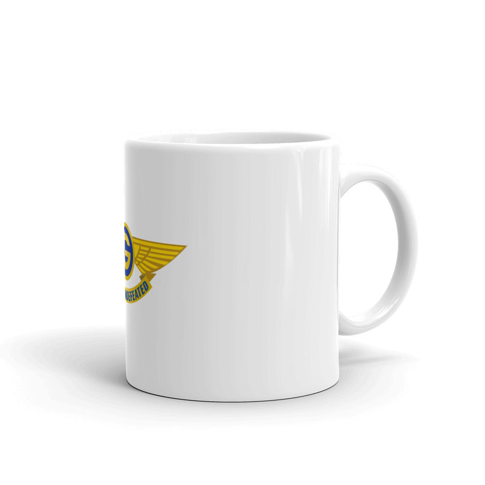 White glossy mug